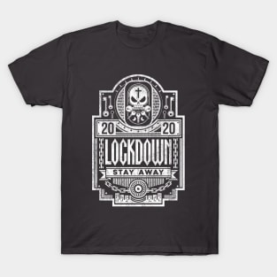 'Lockdown' Skull, Lock and Key T-Shirt